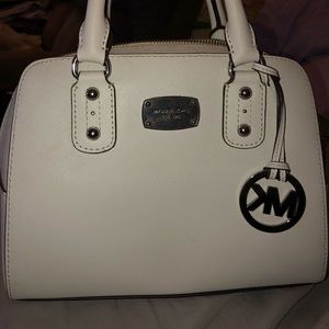 White michael kors bag